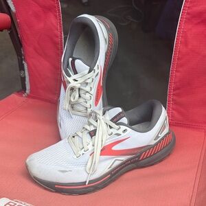 Brooks Adrenaline GTS White and Red Running Shoes